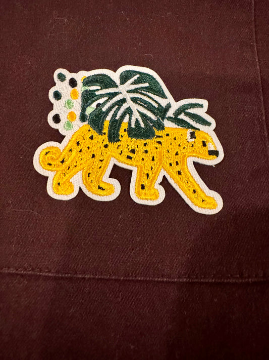 Leopard + Monstera  Jumpsuit