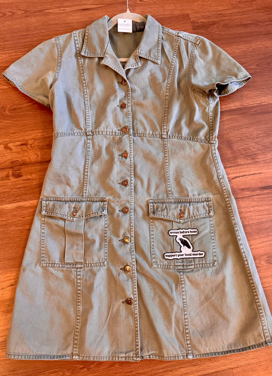 Olive Denim Crows Before Hoes