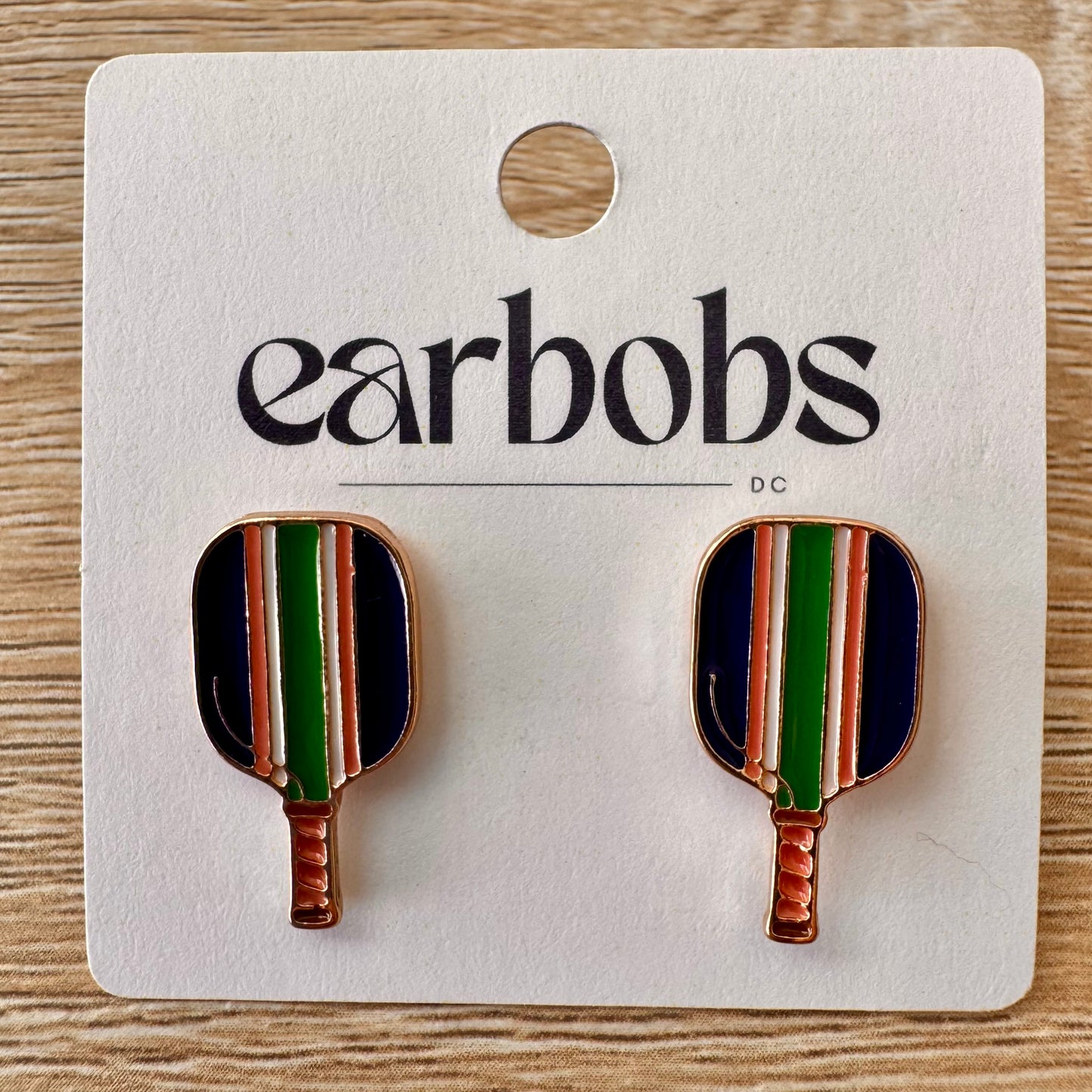 Pickleball Paddle Stud EarBobs