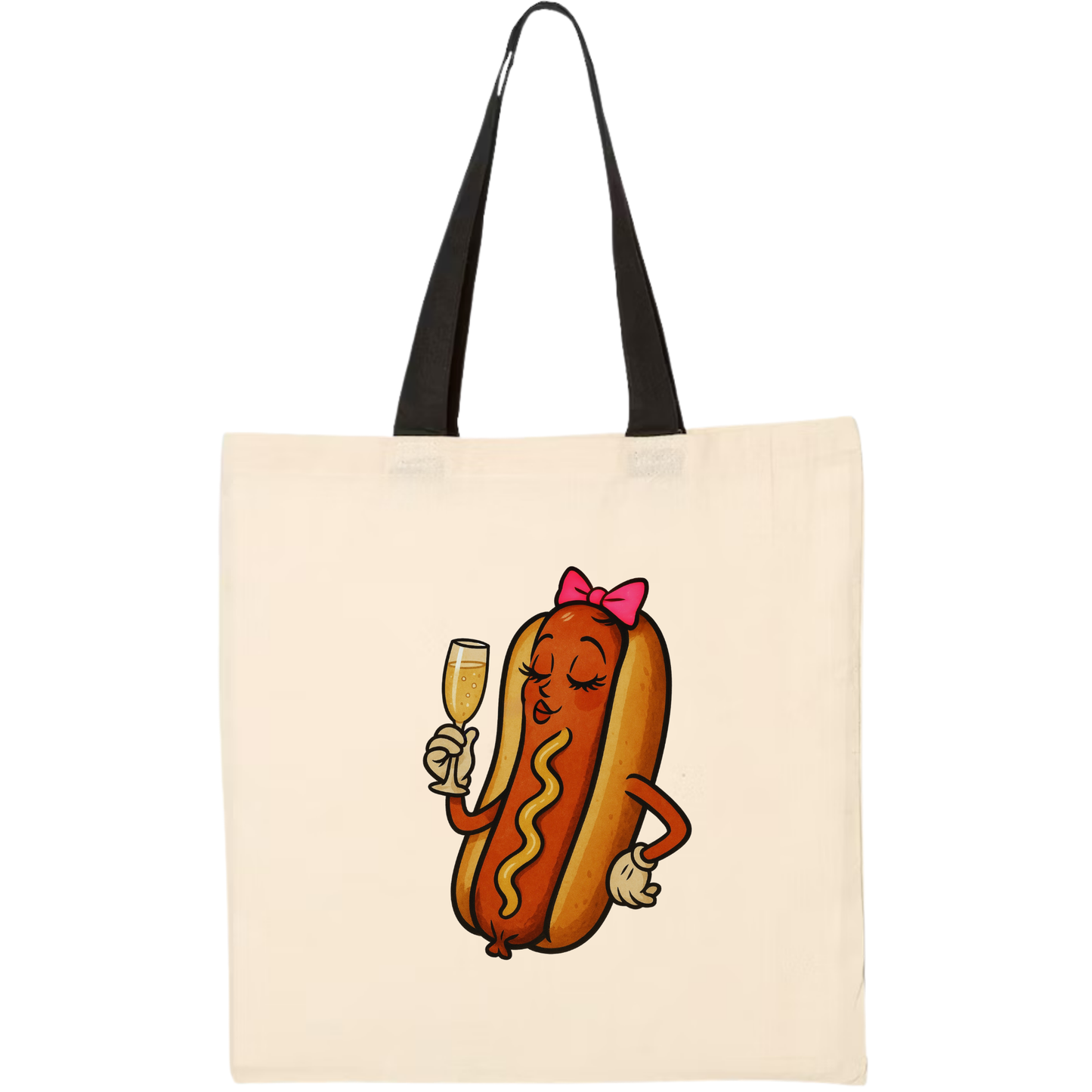 Hot Dog She’s Fancy Tote Bag