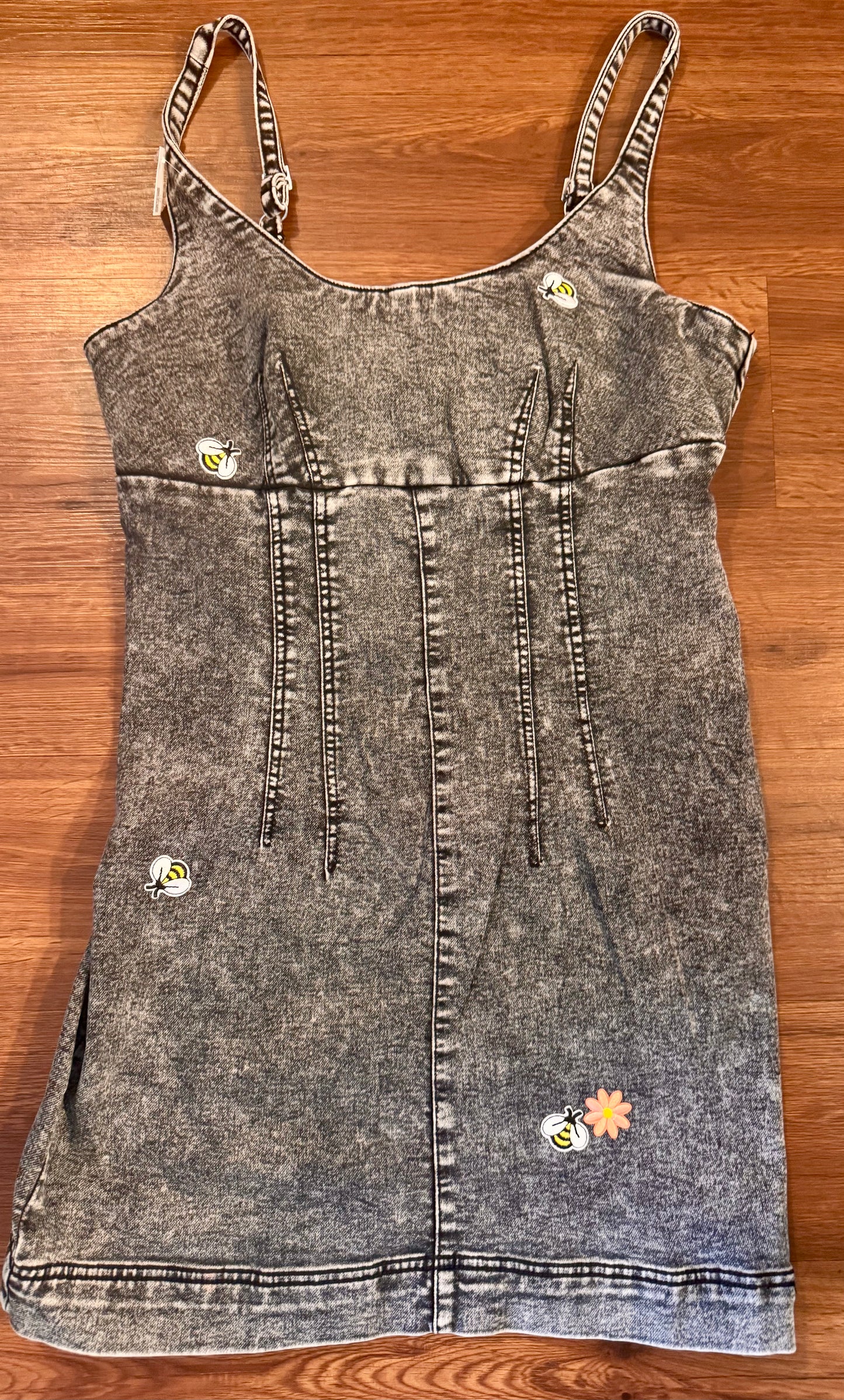 Buzz Kill Acid Wash Mini Dress