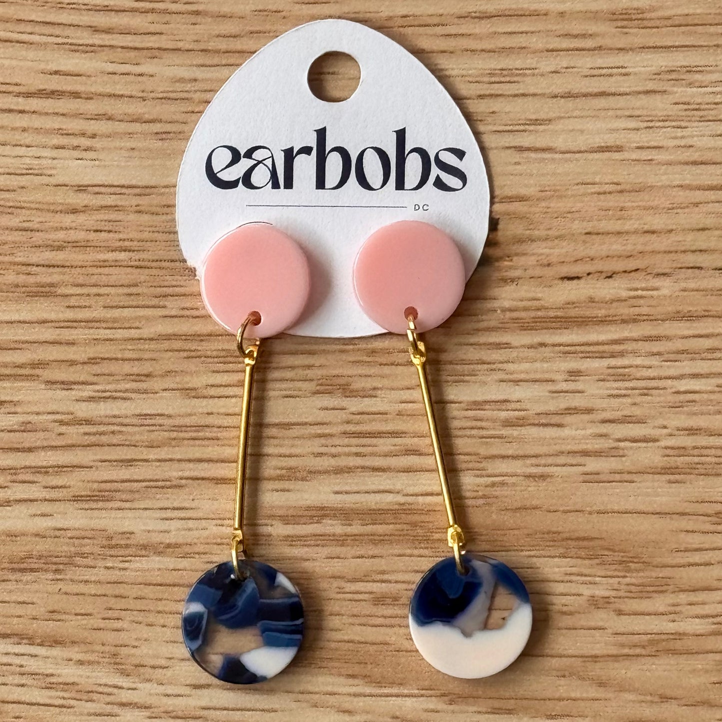 Geometric Dangle EarBobs