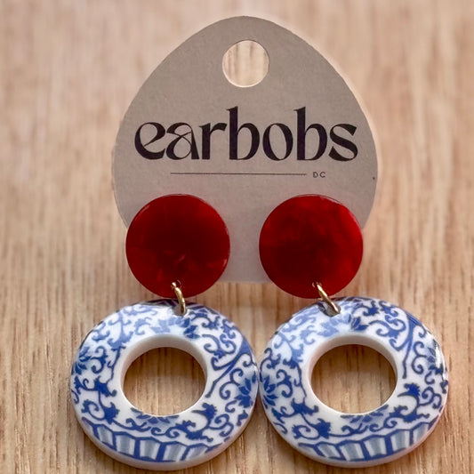 Blue Willow EarBobs